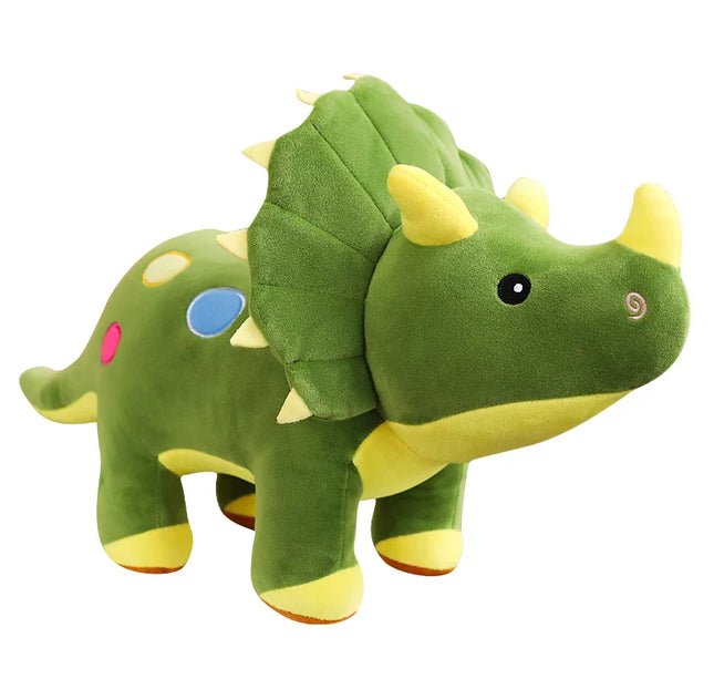 Big Dinosaur Plush Toy – Soft Triceratops & Stegosaurus Stuffed Dolls for Kids Birthday Gifts