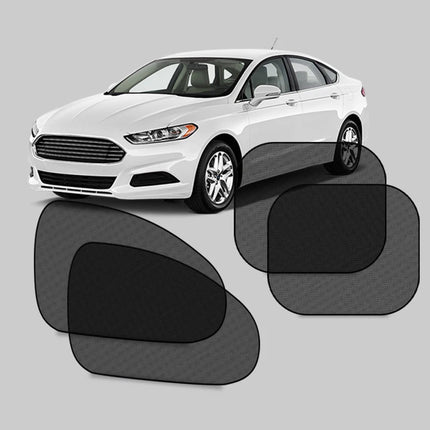 2pcs Car Window Sunshade – SEAMETAL UV Shield Curtains for Front & Rear Windows