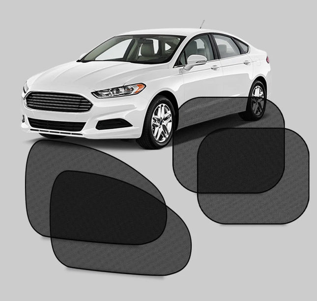 2pcs Car Window Sunshade – SEAMETAL UV Shield Curtains for Front & Rear Windows