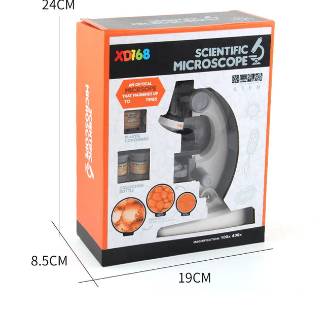 Children’s Microscope Toy – Educational Science Experiment Tool to Boost Learning & Intelligence