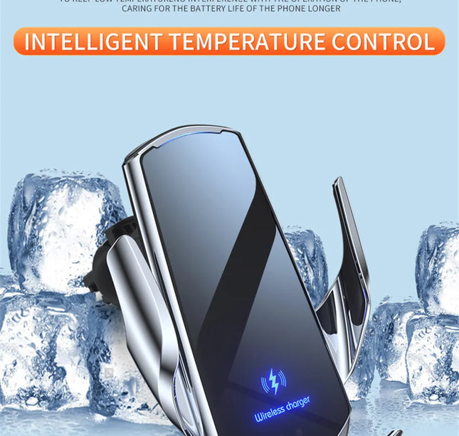Car Wireless Charger Magnetic Auto Car Mount Phone Holder For iPhone Samsung Xiaomi Infrared Induction 15W Fast Charging Station