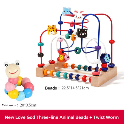 Early Education Building Blocks & Beads – Intelligence Development Toy for Toddlers Ages 1–3 Boys & Girls