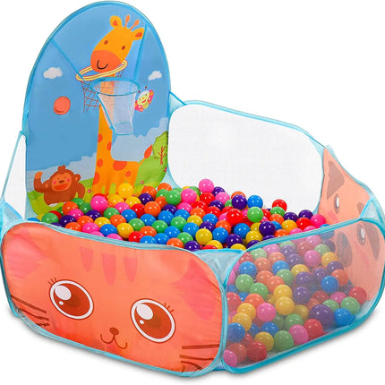 Portable Foldable Ball Pit Tent – Children's Indoor & Outdoor Play Tent with Basket for Holiday Gifts & Educational Fun