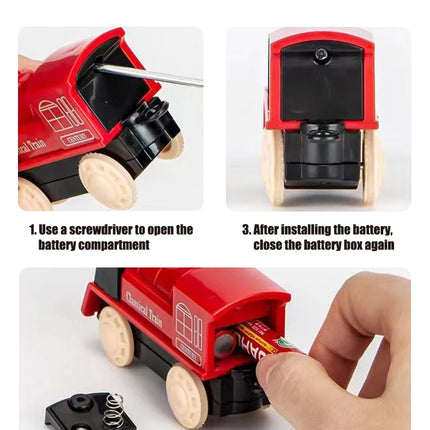 Electric Rail Train Set – Educational Assembly Model Toy for Boys, Simulation Track for Christmas & Birthday Gifts