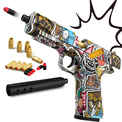 Toy Guns Ball Blaster With Soft Bullets Toys Foam Blaster Shooting Games Education Toy Model For 6,7,8,9,14+ Kids