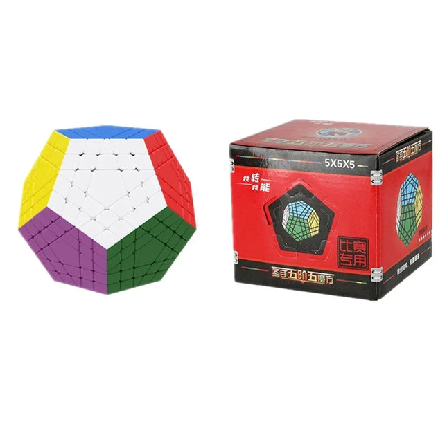 [Picube] SengSo 5x5 Megaminx 5x5x5 Gigaminx Magic Cube Black Base Mega Professional Cubo Magico Learning Educational Toys