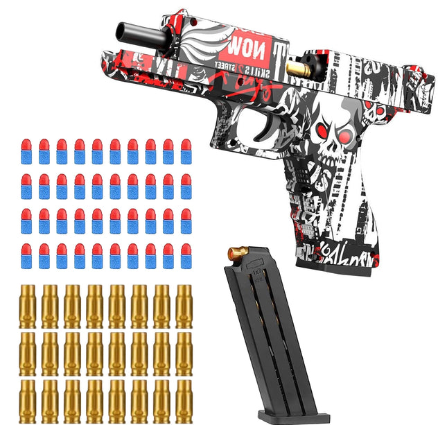 Toy Guns Ball Blaster With Soft Bullets Toys Foam Blaster Shooting Games Education Toy Model For 6,7,8,9,14+ Kids
