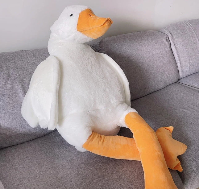 50/90/130CM Funny Goose Plush Toy, Soft Duck Pillow, Cute Stuffed Animal for Sleeping, Kids Gift, Girlfriend Birthday Present