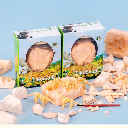 Dinosaur Fossil Excavation Kit – DIY Archaeological Dig & Assembly Model Educational Toy for Kids Birthday & Christmas Gifts