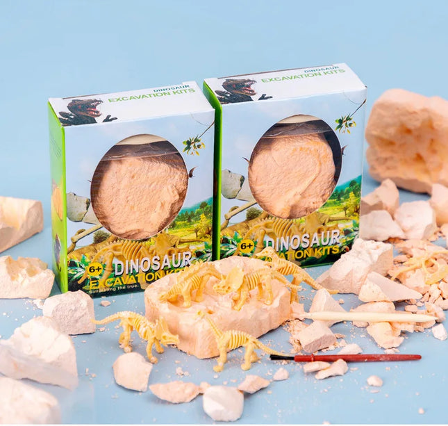 Dinosaur Fossil Excavation Kit – DIY Archaeological Dig & Assembly Model Educational Toy for Kids Birthday & Christmas Gifts