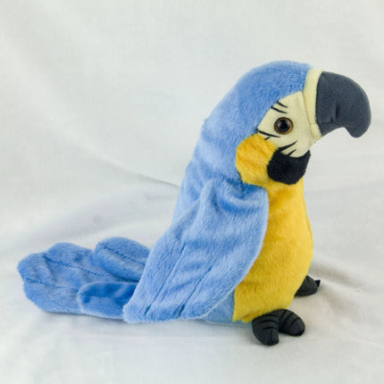 Talking Macaw Parrot Plush Toy – Electronic Repeating Stuffed Animal Bird for Kids & Pet Fun