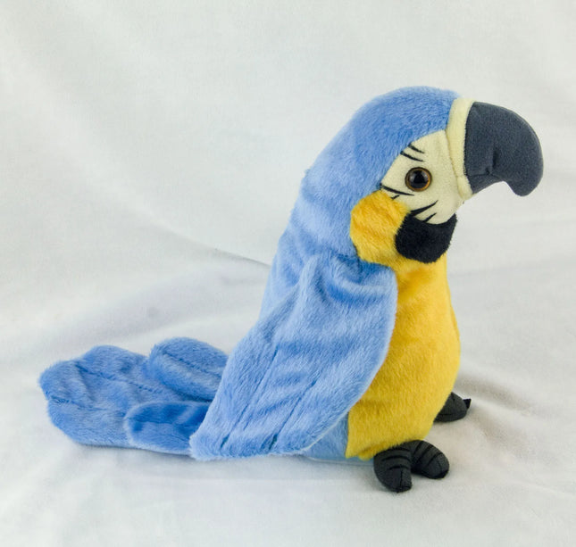 Talking Macaw Parrot Plush Toy – Electronic Repeating Stuffed Animal Bird for Kids & Pet Fun
