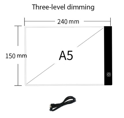 Led Drawing Copy Pad 3 Level Dimmable Board Table Animation Painting Educational Toys Gift Adjustable Light Notepad For Children