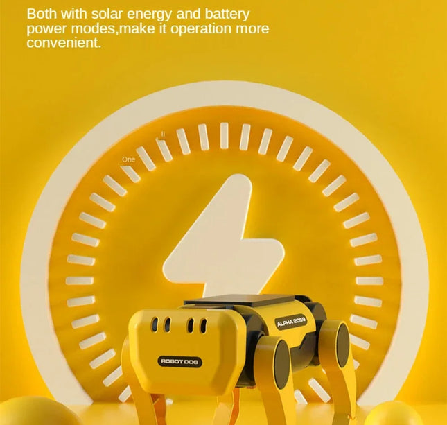 Solar Powered Robot Dog Kit – DIY STEM Science Experiment Toy for Kids Educational Christmas Gift