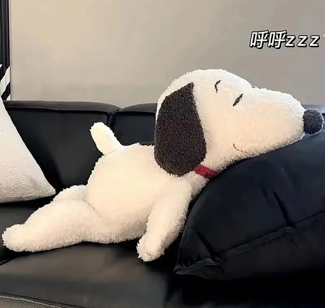 Big Snoopy Plush Toy – Kawaii White Dog Soft Stuffed Pillow Doll for Kids, Girlfriends & Birthday Gifts