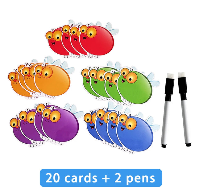 Dry Erasable Learning Cards – DIY Montessori Educational Game for Kindergarten & Early Childhood Teaching