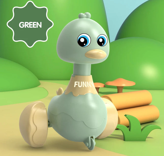 Baby Toy Swing Duck Toy Cartoon Press Vehicles Glide Animal Inertia Pull Back Cars Early Education Toys for Toddlers Boys Girls