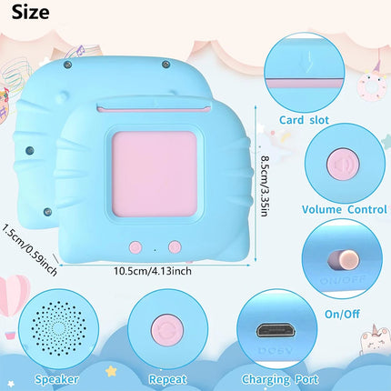 Early Education Flash Card Talking Flashcards for Kids Preschool Electronic Early Education Machine Gift Toddlers Montessori Toy