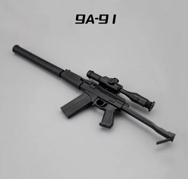 1/6 Scale Soldier Weapon Model Set – MP40, HK416, AK47 Puzzle Assembly Military Educational Toys