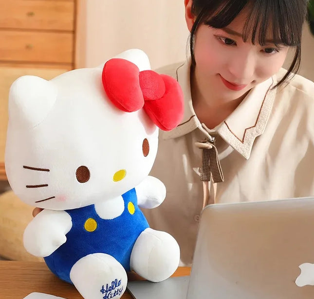 Sanrio Hello Kitty Anime Hello Kitty Stuffed Toys Plushier Soft Pillow Birthday Gifts For Girls Kawaii Hello Kitty Plush Dolls