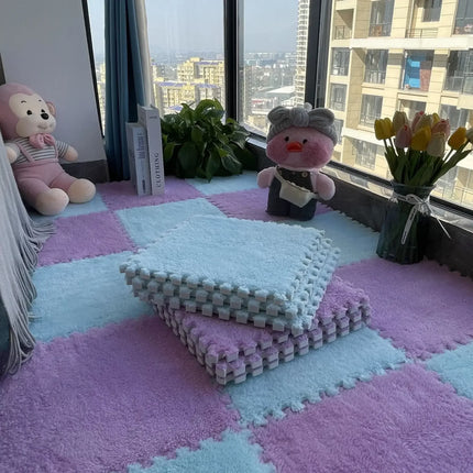 10/20pcs Baby Play Mat Set – Soft Plush EVA Foam Puzzle Carpet for Kids Room & Floor Warmth