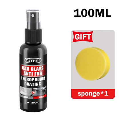 Nano Glass Coating Spray – Hydrophobic Rain Repellent & Oil Film Remover for Auto Glass
