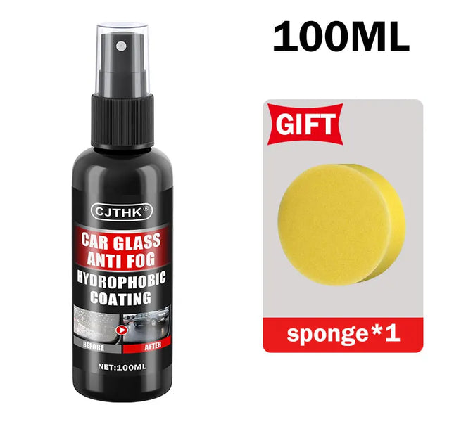 Nano Glass Coating Spray – Hydrophobic Rain Repellent & Oil Film Remover for Auto Glass