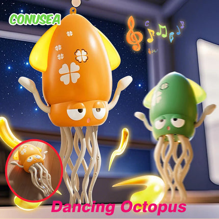 Electric Dancing Octopus Toy – Luminous Musical Fidget Toy for Kids, Babies, Pets & Stress Relief