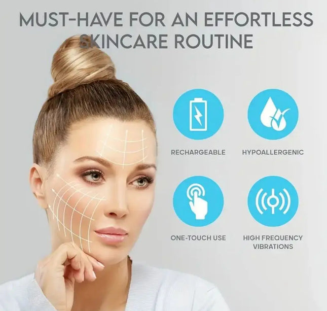 Ultrasonic Skin Scraper Pore Cleaning Facial Deep Cleaning Machine Suitable for Female and Male Beauty Instruments