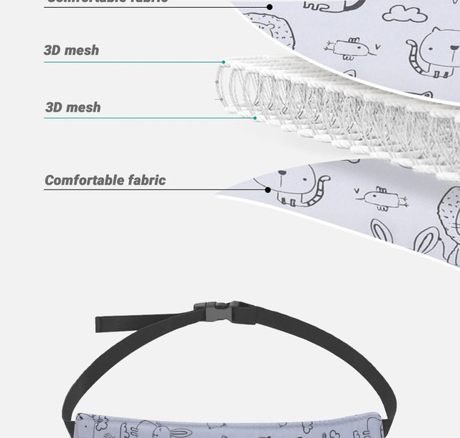 Adjustable Baby Head Support Belt – Car Seat & Stroller Sleep Positioner for Boys & Girls
