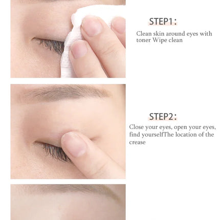 600pcs Double Fold Eyelid Tape – Invisible Self-Adhesive Lace Stickers for Eyelid Lift & Under Eye Beauty Tool