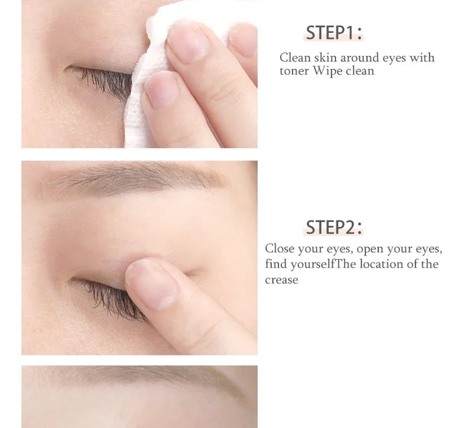 600pcs Double Fold Eyelid Tape – Invisible Self-Adhesive Lace Stickers for Eyelid Lift & Under Eye Beauty Tool