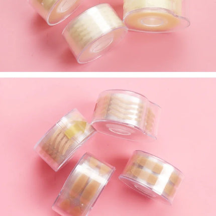 600pcs Double Fold Eyelid Tape – Invisible Self-Adhesive Lace Stickers for Eyelid Lift & Under Eye Beauty Tool