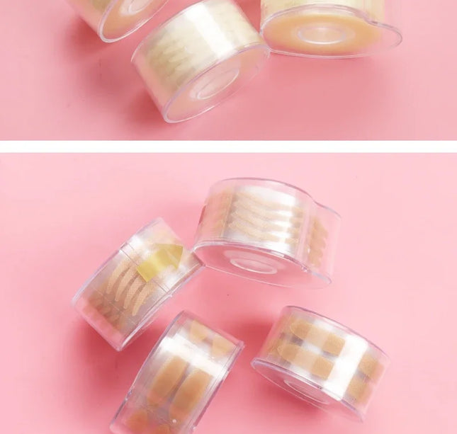 600pcs Double Fold Eyelid Tape – Invisible Self-Adhesive Lace Stickers for Eyelid Lift & Under Eye Beauty Tool