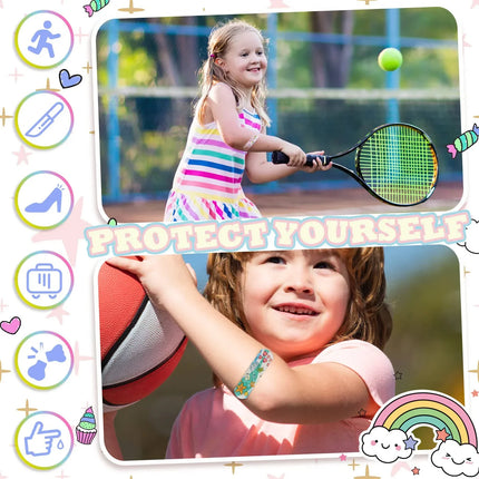 Kids Adhesive Bandages – 100pcs Cute Cartoon Waterproof Medical Strips for Children