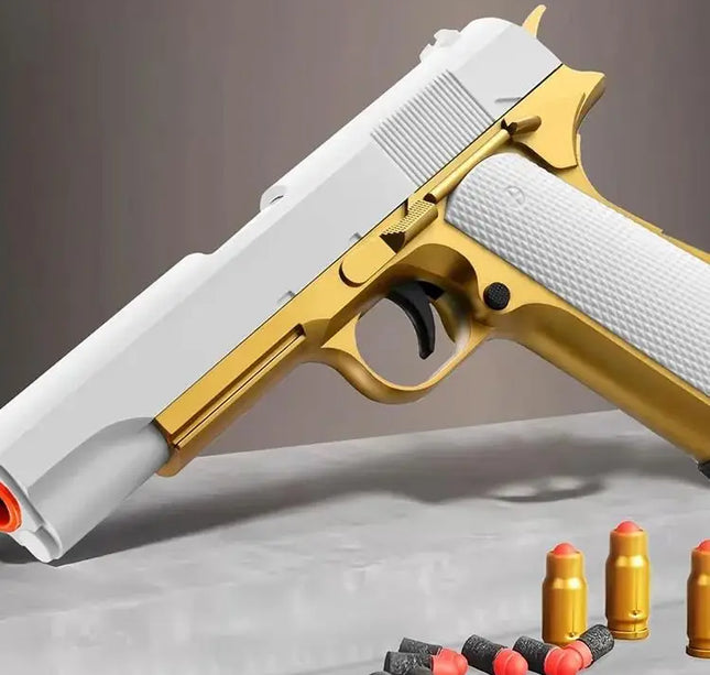 Toy Guns Ball Blaster With Soft Bullets Toys Foam Blaster Shooting Games Education Toy Model For 6,7,8,9,14+ Kids