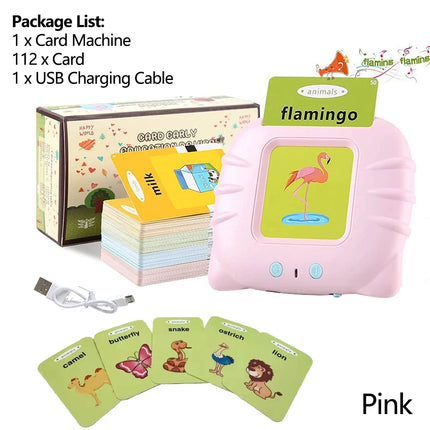 Early Education Flash Card Talking Flashcards for Kids Preschool Electronic Early Education Machine Gift Toddlers Montessori Toy