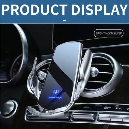 15W Car Magnetic Wireless Charger Automatic Car Mount Phone Holder For iPhone 16 15 For SamsungInfrared Induction Fast Charging