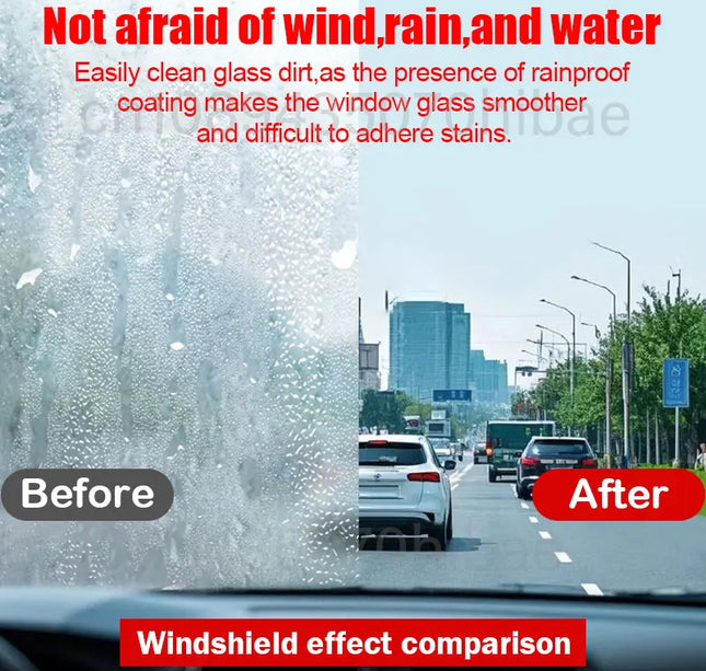Nano Glass Coating Spray – Hydrophobic Rain Repellent & Oil Film Remover for Auto Glass