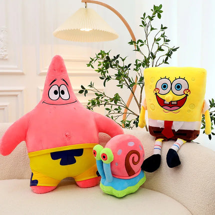Giant Spongebob & Friends Plush Toys – Patrick, Mr. Krabs, Gary Throw Pillows for Boys’ Birthday & Halloween Decor