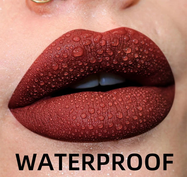 19 colors Matte Velvet Lip Gloss Waterproof Liquid Lipstick Nude Black Lips tint Makeup Lip Glaze Cosmetics Red Lip Stain Beauty