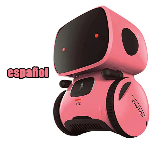 Intelligent RC Robot Toy – Interactive Voice & Touch Control with Russian, English & Spanish Versions for Educational Play