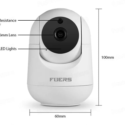 Fuers 5MP Tuya Smart WiFi Camera – Indoor IP Cam with AI & Baby Monitor
