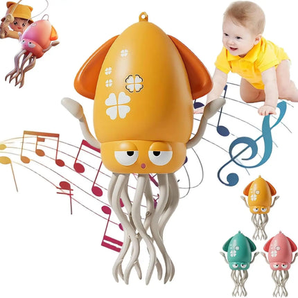 Electric Dancing Octopus Toy – Luminous Musical Fidget Toy for Kids, Babies, Pets & Stress Relief