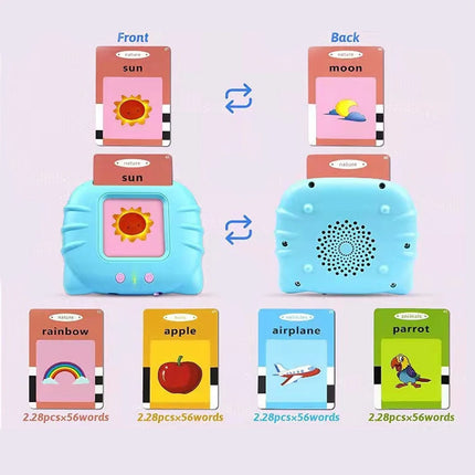 Early Education Flash Card Talking Flashcards for Kids Preschool Electronic Early Education Machine Gift Toddlers Montessori Toy