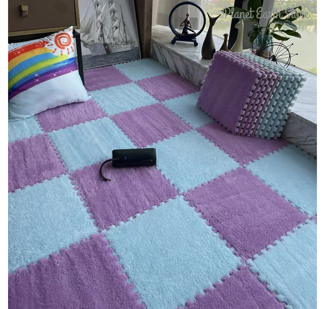 10/20pcs Baby Play Mat Set – Soft Plush EVA Foam Puzzle Carpet for Kids Room & Floor Warmth