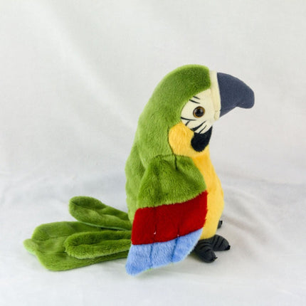 Talking Macaw Parrot Plush Toy – Electronic Repeating Stuffed Animal Bird for Kids & Pet Fun