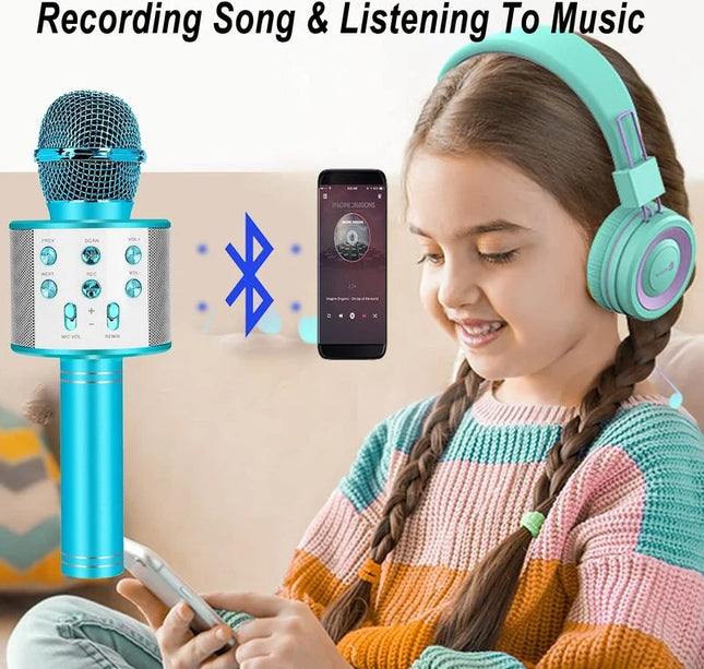 Fun Toys for 4-15 Year Old Girls, Handheld Karaoke Microphone for Kids Birthday Xmas Gifts for 8 9 10 11 Years Old Boys Girl