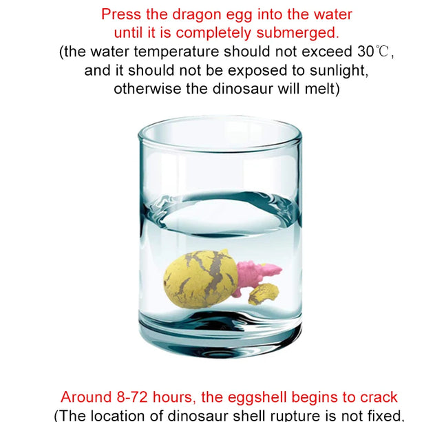 Mini Dinosaur Eggs 2x3cm Soak in Water to Expand Hatching Breaking Shells Children Early Education Toys Growth Cognition TMZ