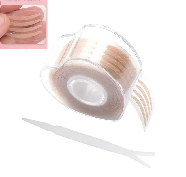 600pcs Double Fold Eyelid Tape – Invisible Self-Adhesive Lace Stickers for Eyelid Lift & Under Eye Beauty Tool